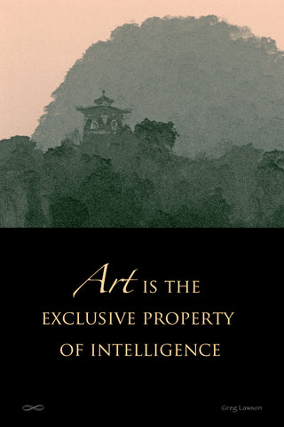 Art is the Exclusive Property of Intelligence