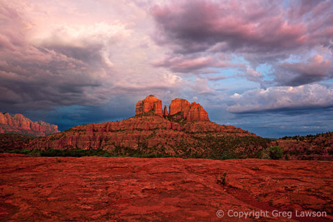 Cathedral Afterglow - Greg Lawson Photography Art Galleries in Sedona